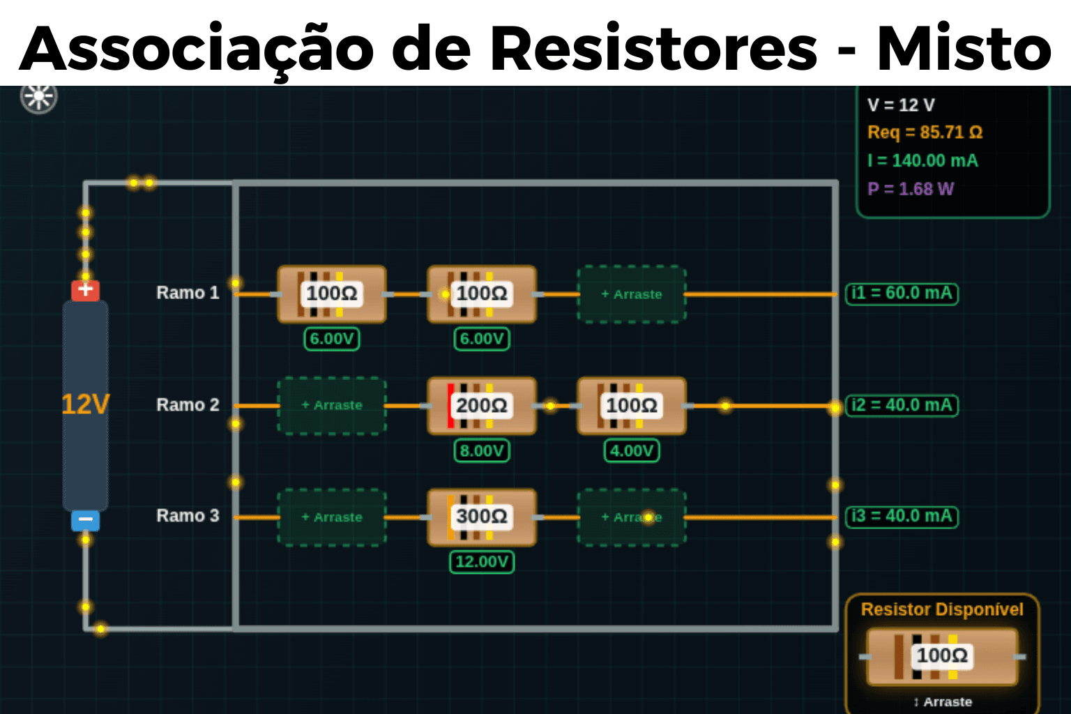 Associação Mista de Resistores